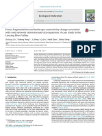 Forest Fragmentation and Landscape Connectivity Change Associated With Road Network Extension and City Expansion A Case Study in The Lancang River Valley