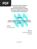 Enfoques de La Investigacion Cientifica en El Area de La Administracion de Empresas