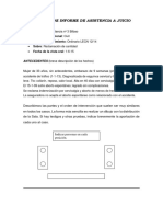 Ejemplo de Informe de Asistencia A Juicio