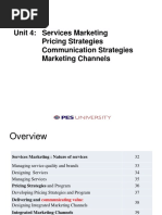 Unit 4-Intro To Services MKTG - Price - Place - Jessy Nair - PESU - JN-Minors