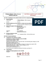 N-Butyl Lithium 1.6M in Hexane: CAS No 109-72-8