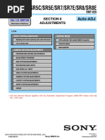 Sony hdr-sr5 sr7 sr8 Adjustment Ver1.0 PDF