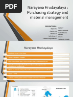 Narayana Hrudayalaya: Purchasing Strategy and Material Management