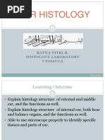 Ear Histology: Ratnafitrir. Histology Laboratory Unissula