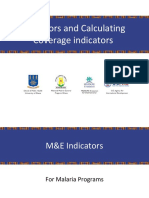 Indicators and Calculating Coverage Indicators