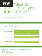 Estructuras de Concreto Post y Pre Tensado en