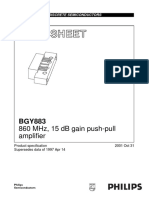 Data Sheet: 860 MHZ, 15 DB Gain Push-Pull Amplifier