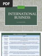 International Business: For, III Semester BBM