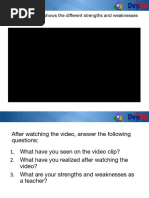 A Video Clip That Shows The Different Strengths and Weaknesses of The Teacher
