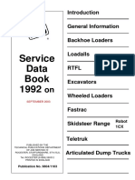 JCB Service Data Book 1992 On PDF