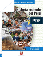 CCSS5-Cartilla Historia Reciente Del Perú PDF