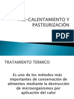 Pre-Calentamiento y Pasteurización