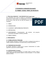 Bases de Informe Final Perfil de Proyecto Sec 821 - 7V