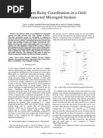 Overcurrent Relay Coordination in A Grid-Connected Microgrid System