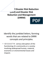 Concept of Disaster Risk Reduction (DRR)