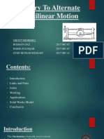 Rotary To Alternate Rectilinear Motion