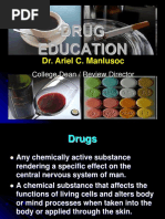 Drug Education: Dr. Ariel C. Manlusoc