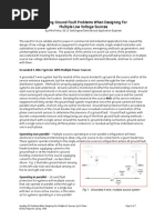 Avoiding Ground Fault Problems When Designing For Multiple Low Voltage Sources