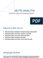 Pertemuan 3 Geometri Analitik Datar