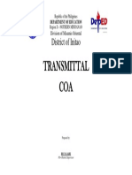 Transmittal COA: District of Initao