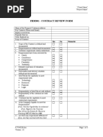 Frms01 - Contract Review Form: Yes No Remarks