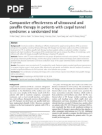 Comparative Effectiveness of Ultrasound and Paraffin Therapy in Patients With Carpal Tunnel Syndrome: A Randomized Trial