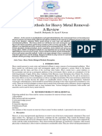 Biological Methods For Heavy Metal Removal - A Review