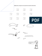 Resuelve Las Siguientes Multiplicaciones y Luego Une Con Los Puntos de Acuerdo Al Orden de Los Productos Obtenidos