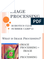 Image Processing: Robotics Club Summer Camp'12