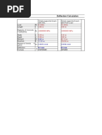 Beam Deflection Calculation