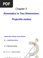 Kinematics in Two Dimensions: Projectile Motion