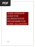 Nabh Assessor Guide For Accreditation Programme For Clinic-Allopathy