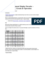 BCD To 7segement Design Lecture Notes