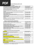 Analysis Past Year Chemistry SPM Question (2003-2017)