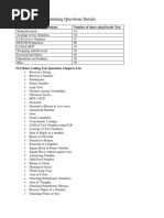 TCS Coding Programming Questions Details