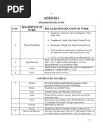 Detailed Specification of The Building