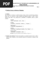 Knowledge Institute of Technology & Engineering-135: Database System Architecture-Mappings