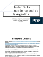 La Conformación Regional de La Argentina