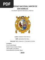 Trabajo de Centrales Eléctricas 1 - Ingeniero Cervantes UNMSM