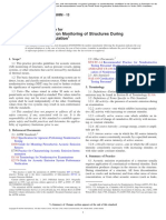 Acoustic Emission Monitoring of Structures During Controlled Stimulation