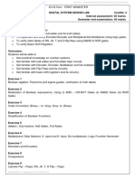 IT3L3 Digital System Design Lab Credits: 2 Internal Assessment: 25 Marks Lab: 3 Periods/week Semester End Examination: 50 Marks Objectives