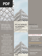 PLUS-MINUS Academy Brochure