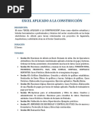 CV Excel Construccion