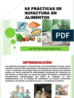 Buenas Practicas de Manufactura en La Manipulacion de Alimentos