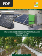 Aplicaciones de Energía Solar Fotovoltaica en La Agricultura de Zona Áridas