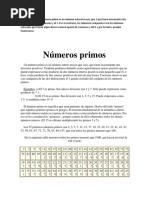 En Matemáticas Un Número Primo Es Un Número Natural Mayor Que 1 Que Tiene Únicamente Dos Divisores Distintos