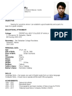 Percy Catabay JR Resume