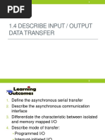 1.4 Describe Input / Output Data Transfer