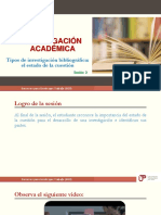 Sesión 2 PPT Tipos de Investigación Bibliográfica