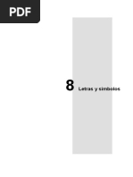 Tema 8 - Letras y Simbolos